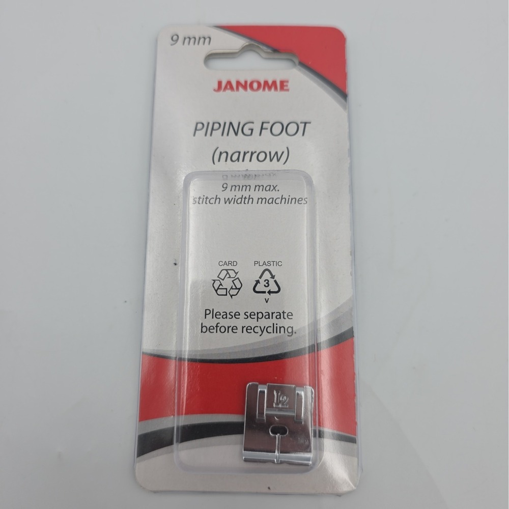 Narrow Piping Foot #202462006 for 9mm Sewing Machines